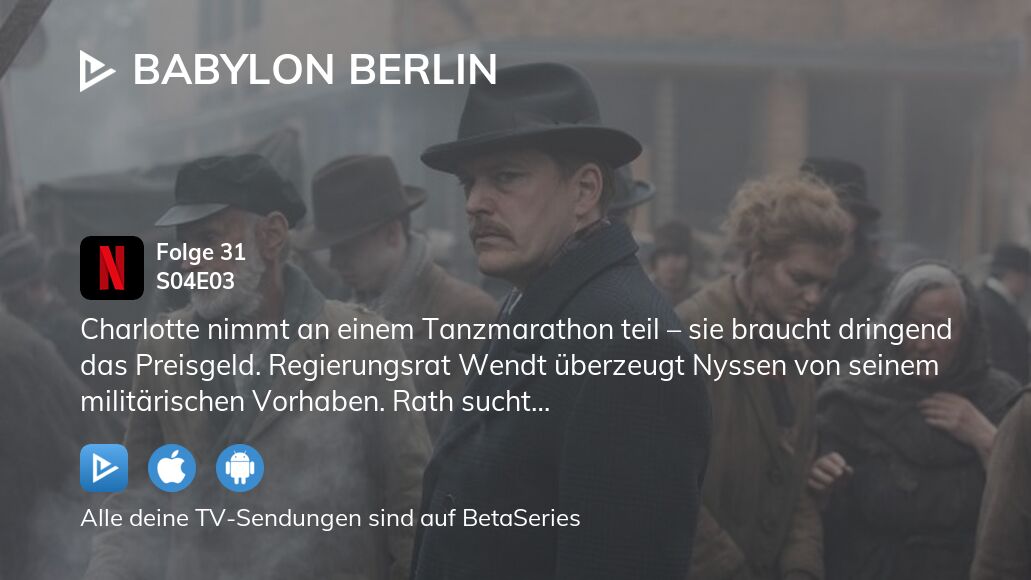 Babylon Berlin Staffel 4 Folge 3 Serie online Stream anschauen