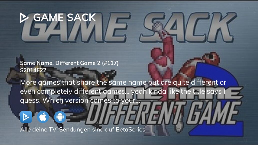 Game Sack Staffel 2014 Folge 22 Serie online Stream anschauen