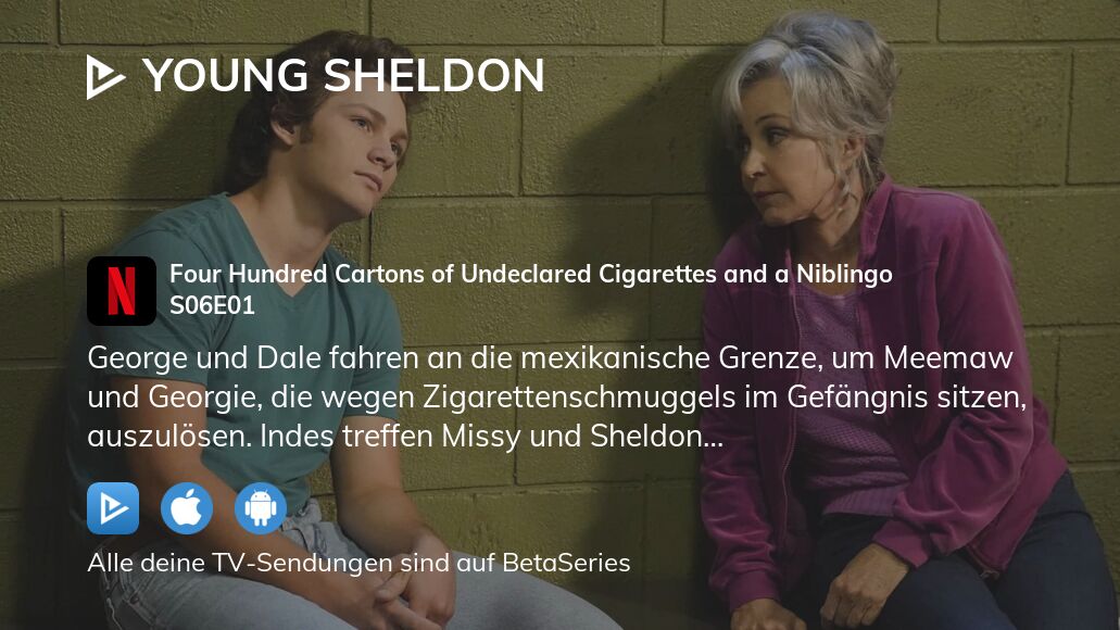 Wo kann man Young Sheldon Staffel 6 Folge 1 komplett streamen?