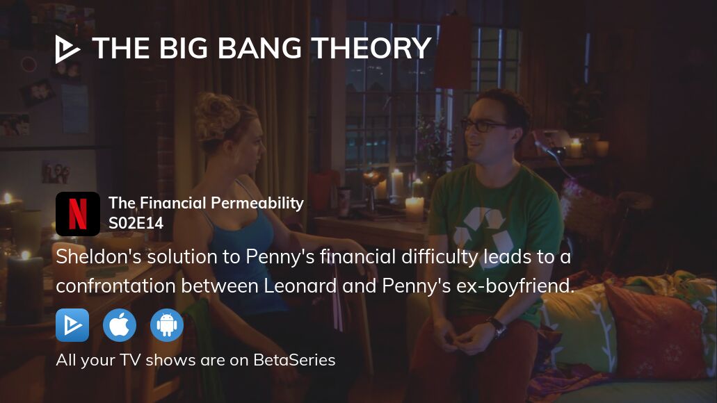 Where to watch The Big Bang Theory season 2 episode 14 full streaming ...