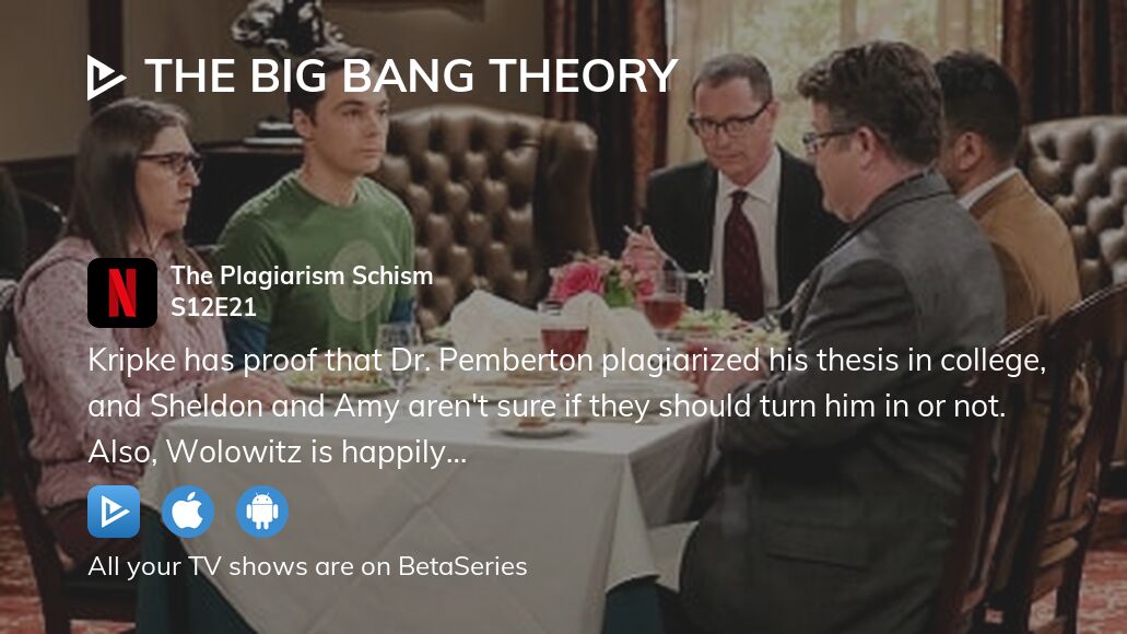 Watch The Big Bang Theory season 12 episode 21 streaming