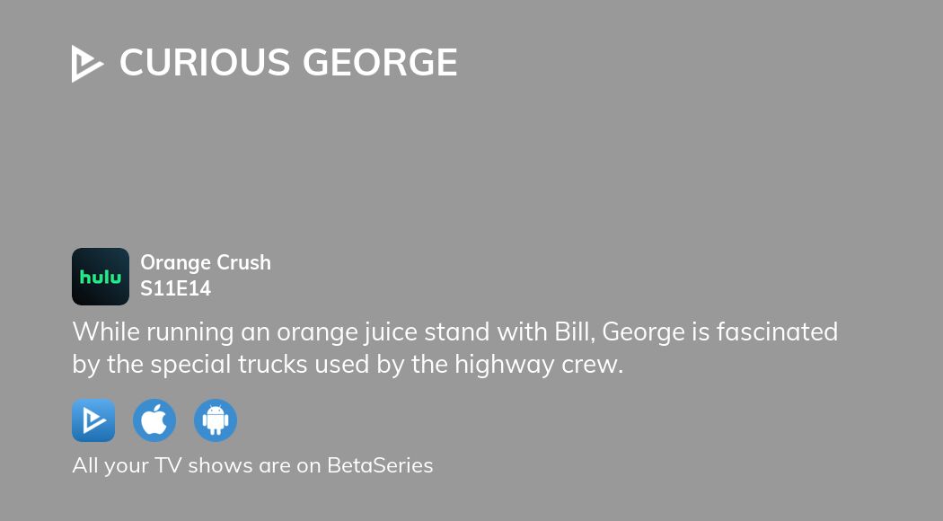 Curious George Orange Crush; Monkey Market