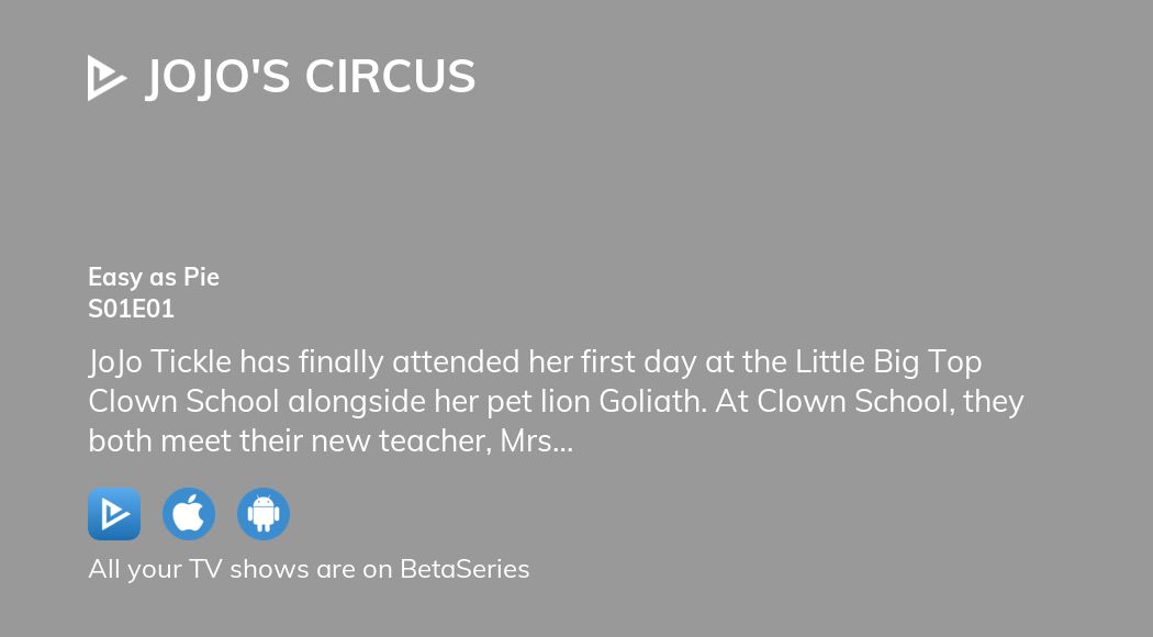 Where to watch JoJo's Circus season 1 episode 1 full streaming