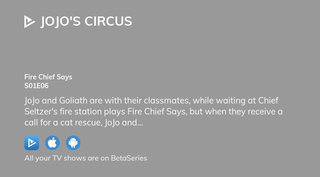 Where to watch JoJo's Circus season 1 episode 6 full streaming