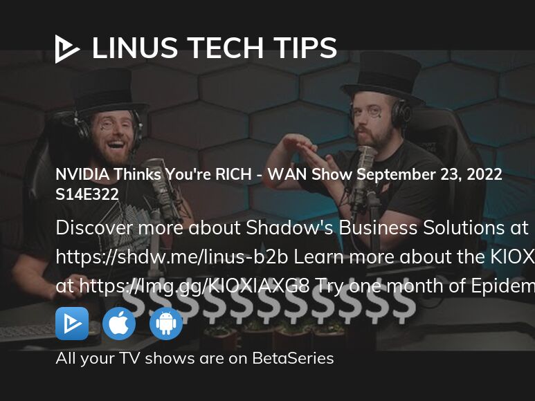 Watch Linus Tech Tips season 14 episode 322 streaming online ...