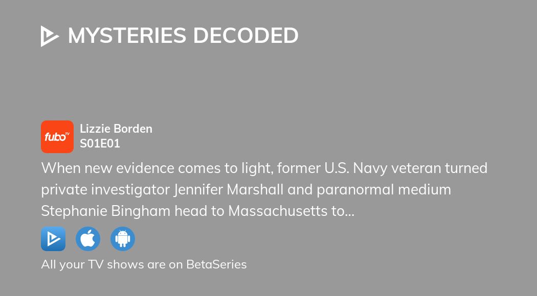 Where to watch Mysteries Decoded season 1 episode 1 full streaming ...