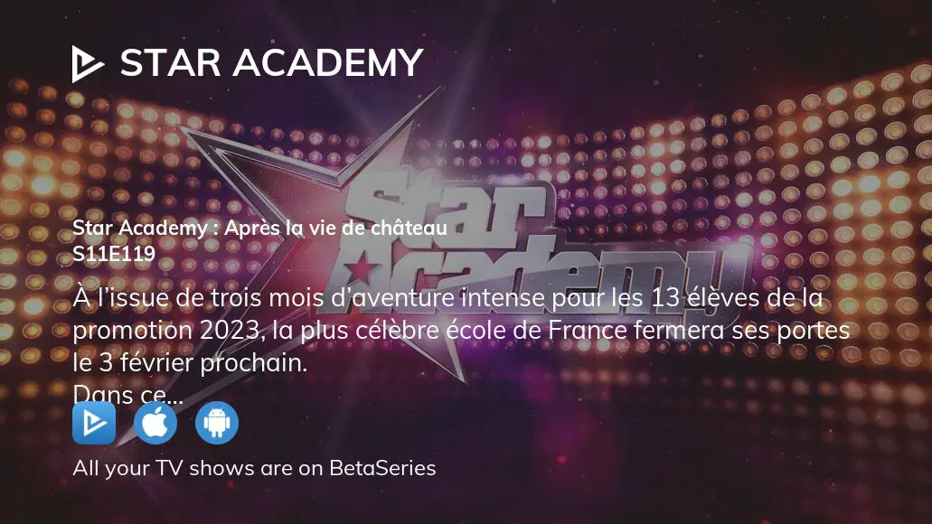 Star Academy 2023 - Prime du 28 janvier 2024 - Le retour au Château - Star  Academy