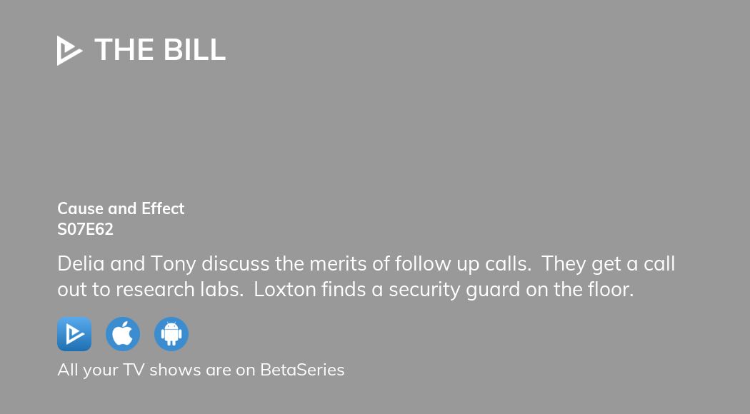 Where to watch The Bill season 7 episode 62 full streaming