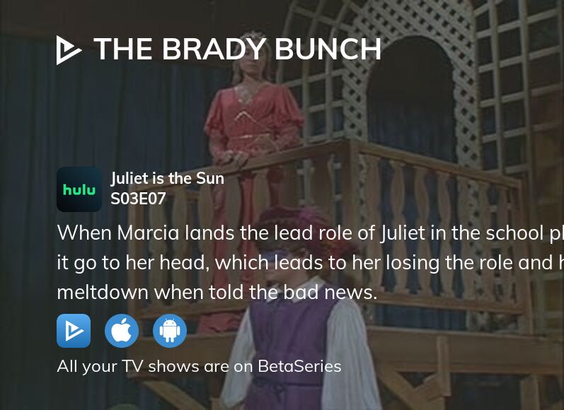 Watch The Brady Bunch season 3 episode 7 streaming