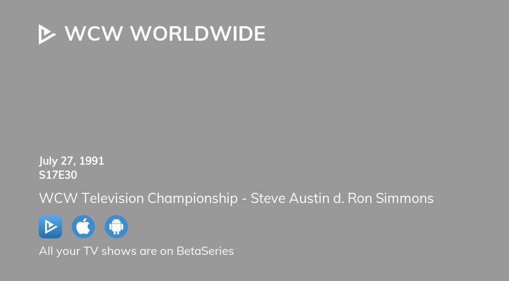 Where to watch WCW WorldWide season 17 episode 30 full streaming ...