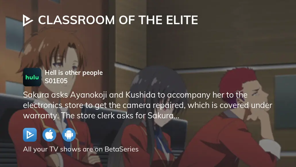 Watch Classroom of the Elite · Season 1 Episode 5 · Hell is other people.  Full Episode Free Online - Plex