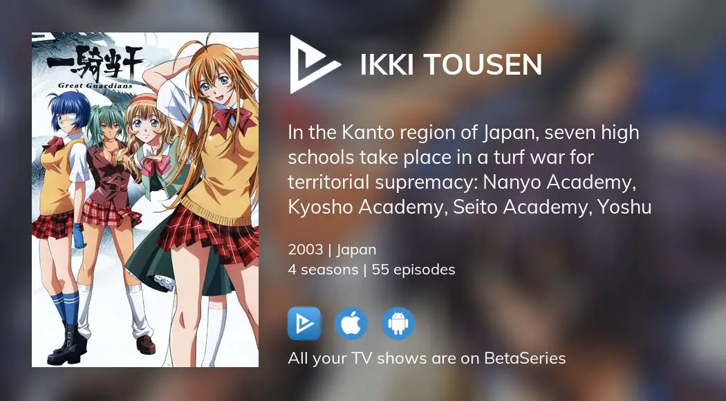 Where to watch Ikki Tousen TV series streaming online?
