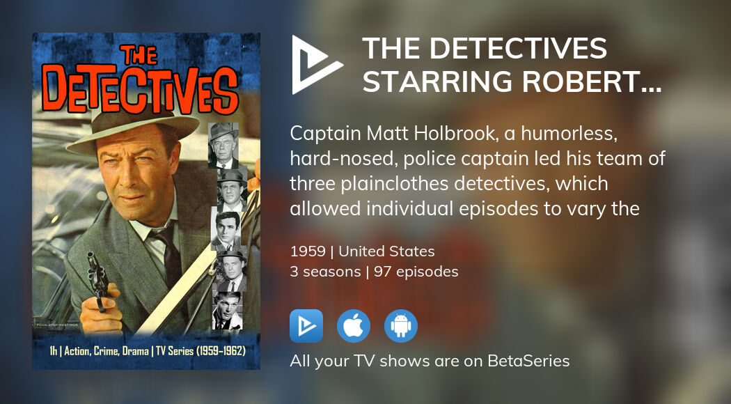 Where to watch The Detectives Starring Robert Taylor TV series