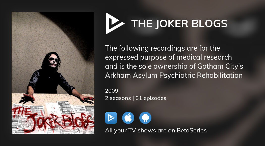 Watch The Joker Blogs season 1 streaming