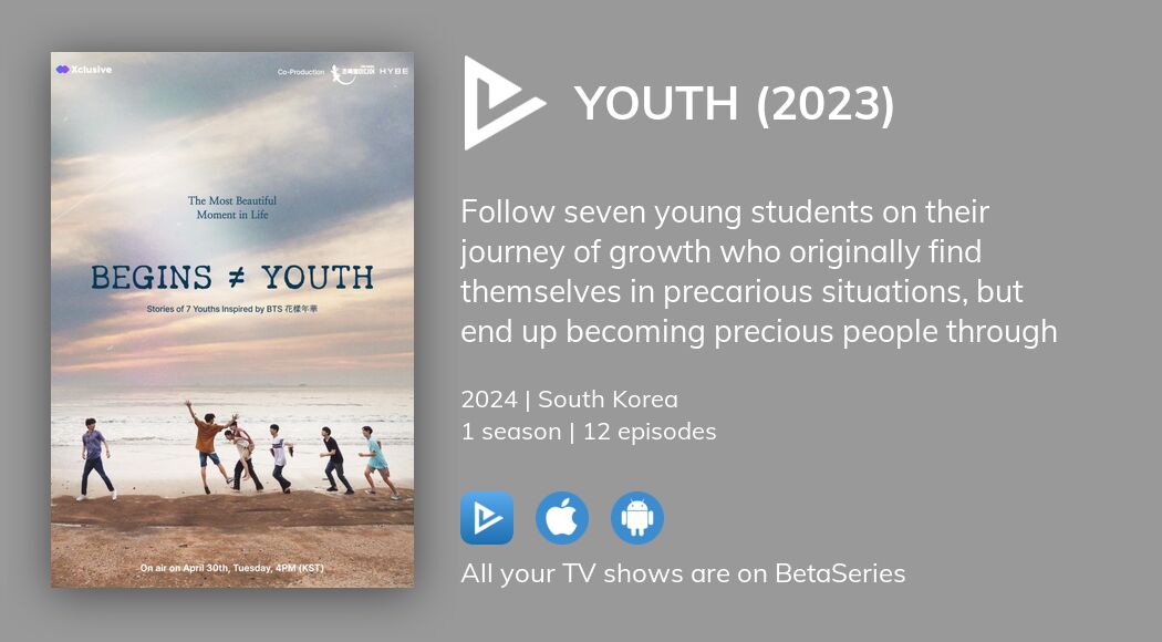 Where to watch BEGINS ≠ YOUTH TV series streaming online?