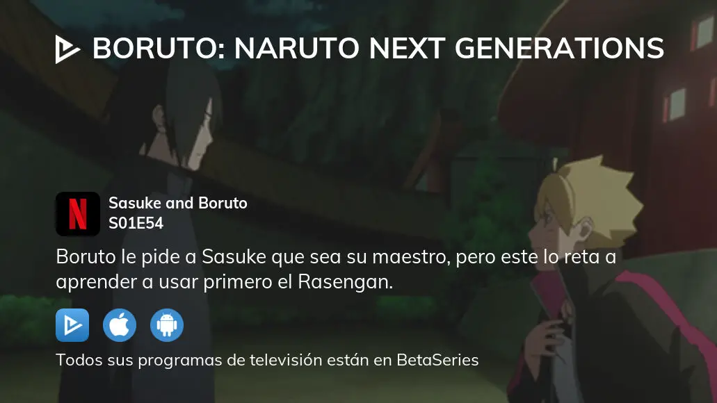 boruto naruto next generations programa de televisión
