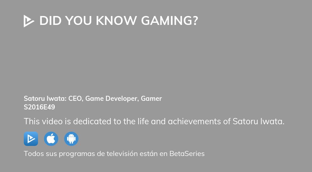 Ver Did You Know Gaming Temporada 2016 Episodio 49 Streaming Image