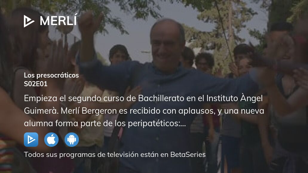 Ver Merlí temporada 2 episodio 1 streaming