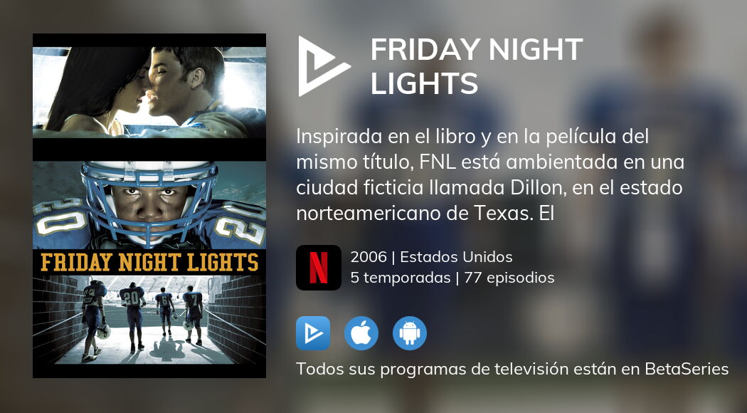 ¿Dónde ver Friday Night Lights TV series streaming online?