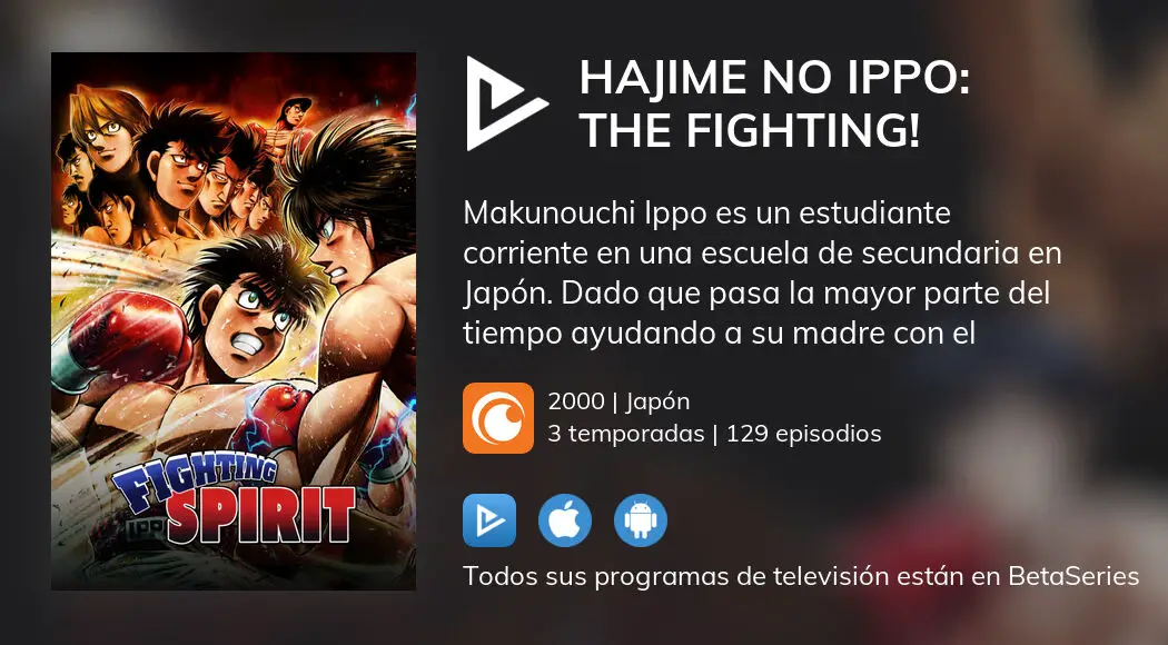 Hajime No Ippo: The Fighting! La distancia entre la gloria y yo - Ver en  Crunchyroll en español