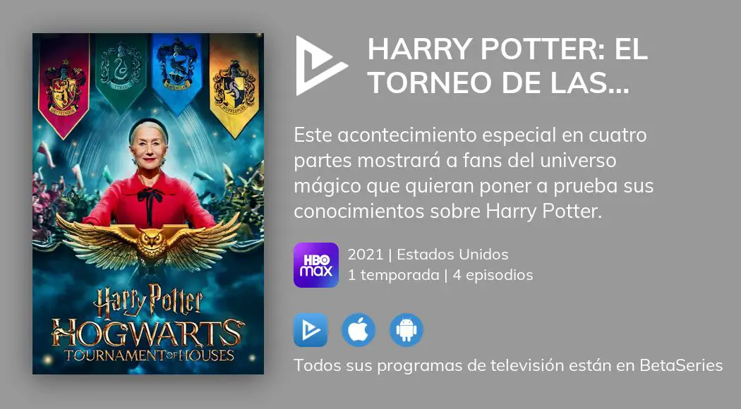 Ver los episodios de Harry Potter: El Torneo de las Casas de Hogwarts en  streaming VOSE, VE, VO 