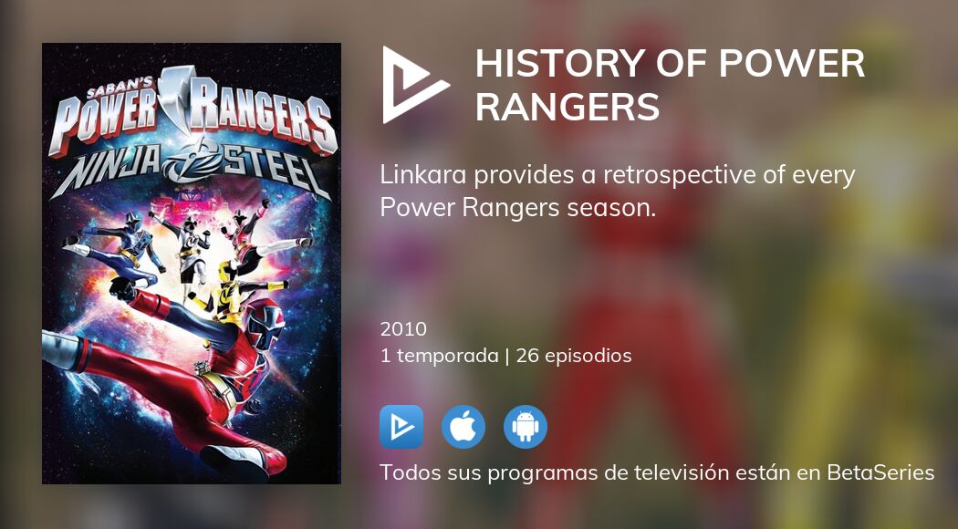 ¿Dónde ver History of Power Rangers TV series streaming online?