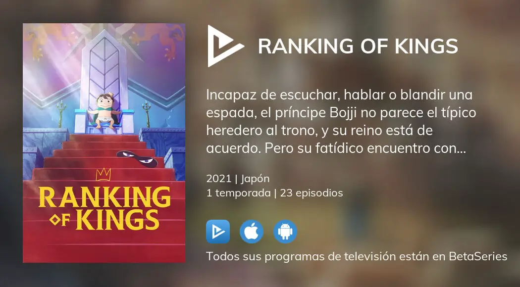 Dónde ver Ranking of kings TV series streaming online?