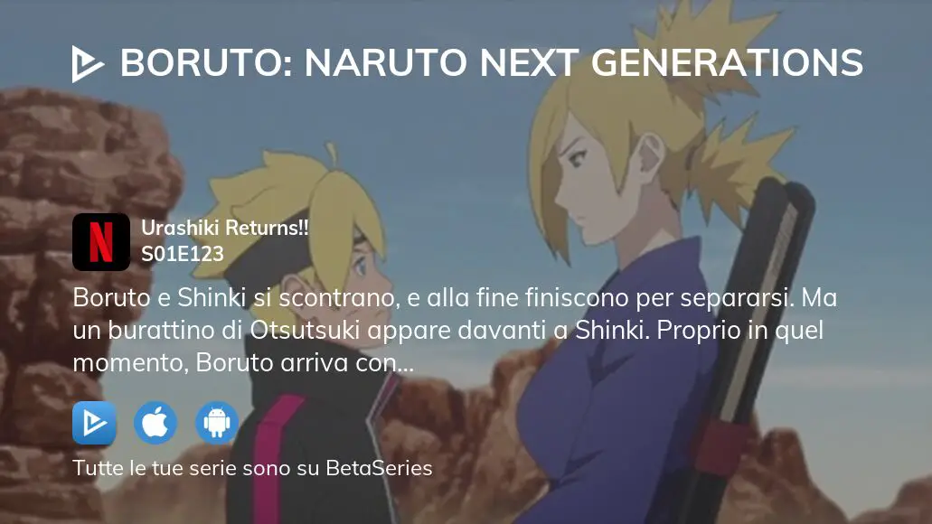 O retorno de Urashiki - BORUTO: NARUTO NEXT GENERATIONS (temporada 1,  episódio 123) - Apple TV (PT)