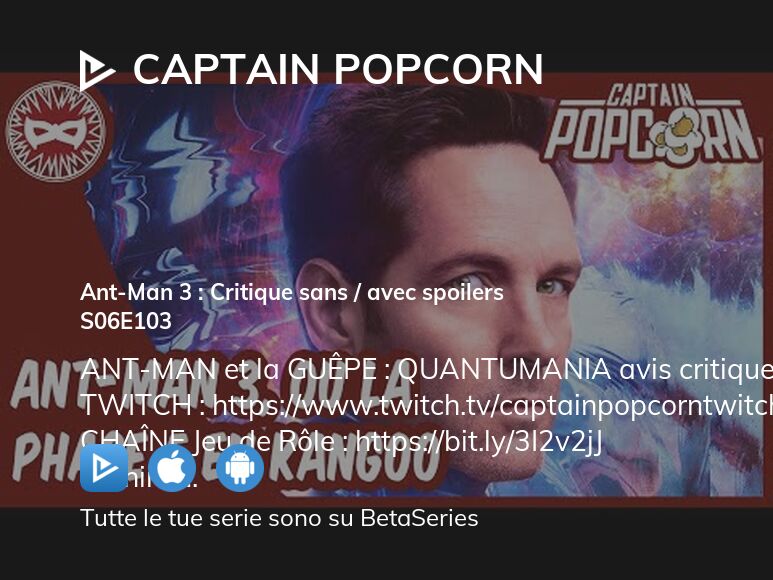 Guarda Captain Popcorn stagione 6 episodio 103 in streaming