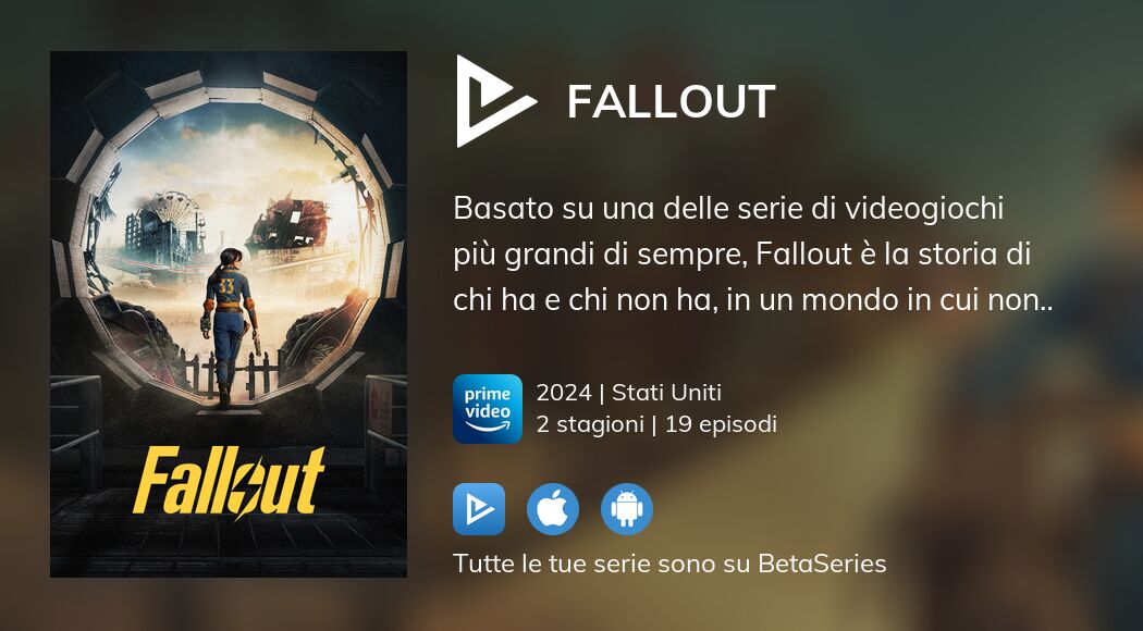 Guarda Fallout in streaming