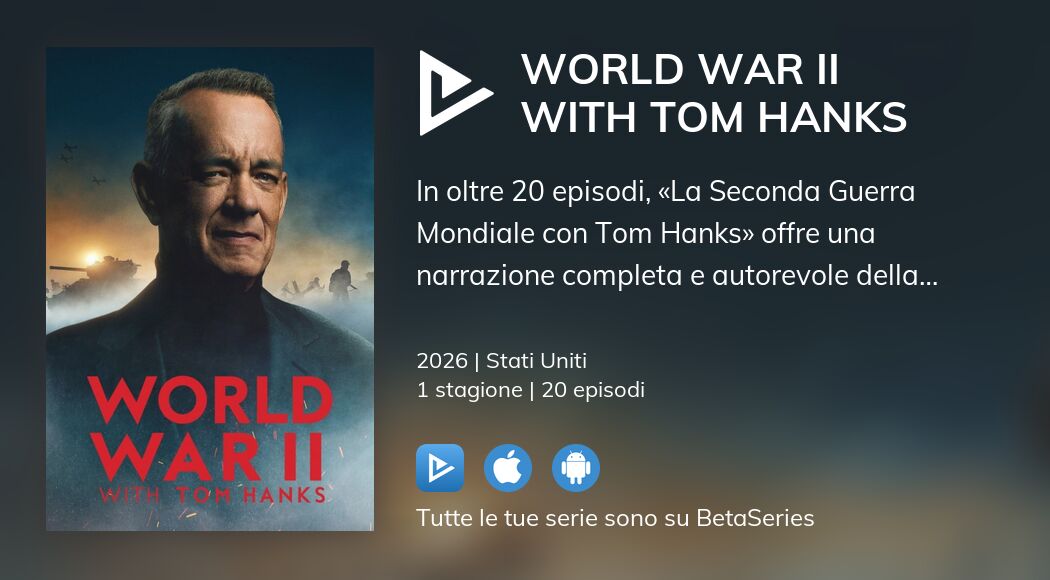 Video : Guarda World War II with Tom Hanks in streaming legale completo