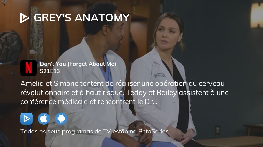 Assista a Grey's Anatomy temporada 21 episódio 13 streaming