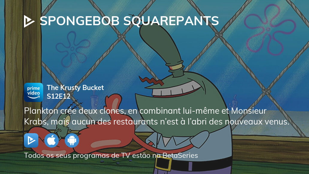 Onde assistir a Bob Esponja temporada 12 episódio 12 streaming completo