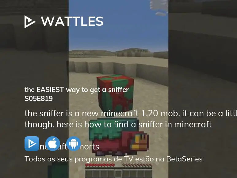Sniffer foi o Mob vencedor da votação da Minecraft Live 2022 #shorts 