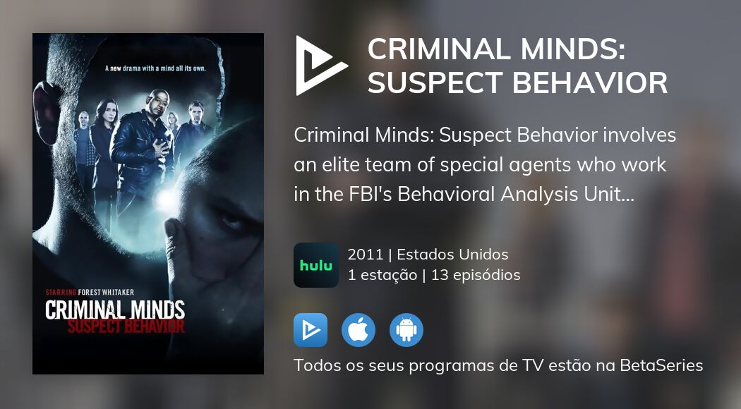 Assista ao streaming de Criminal Minds: Suspect Behavior