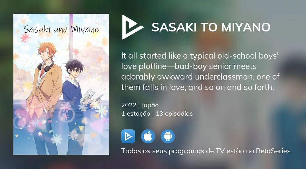 Onde assistir à série de TV Sasaki to Miyano em streaming on-line