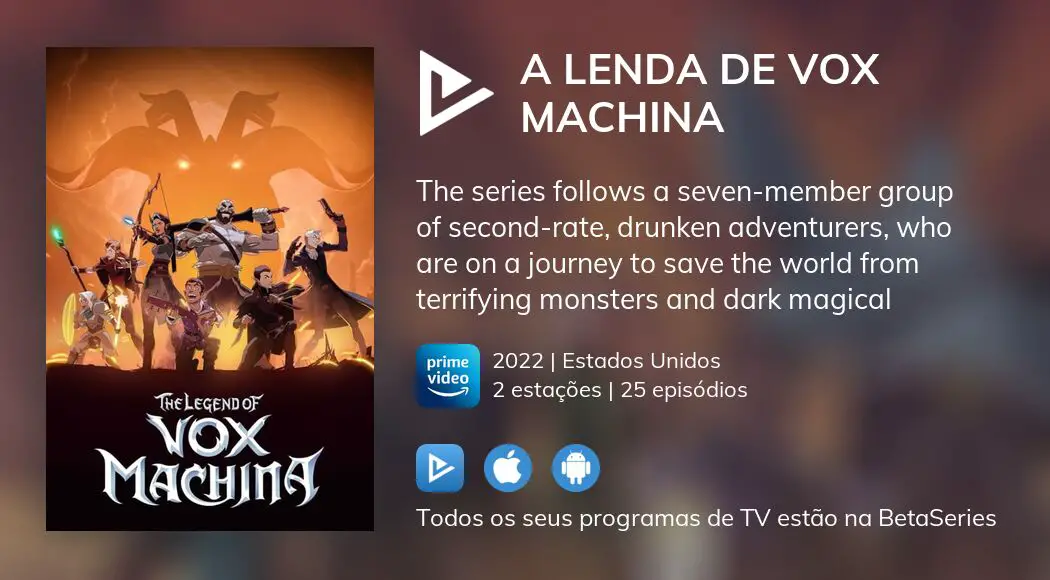 A Lenda de Vox Machina Temporada 2 - episódios online streaming