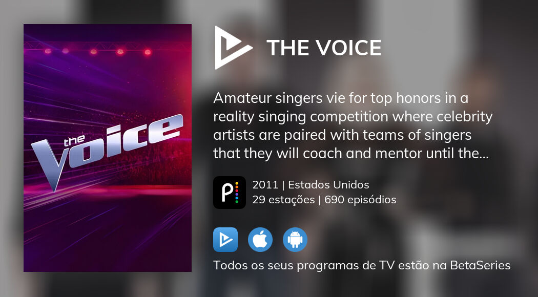 Assista ao streaming de The Voice 