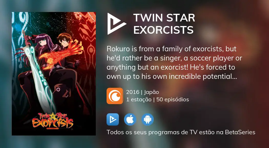 Onde assistir à série de TV Twin Star Exorcists em streaming on-line?