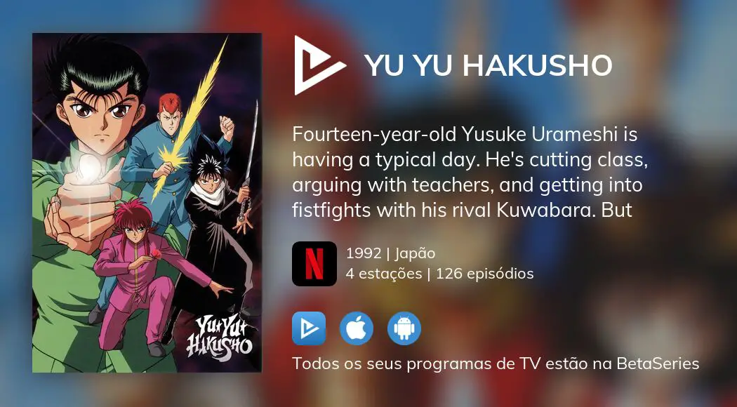 Onde assistir à série de TV Yu Yu Hakusho em streaming on-line