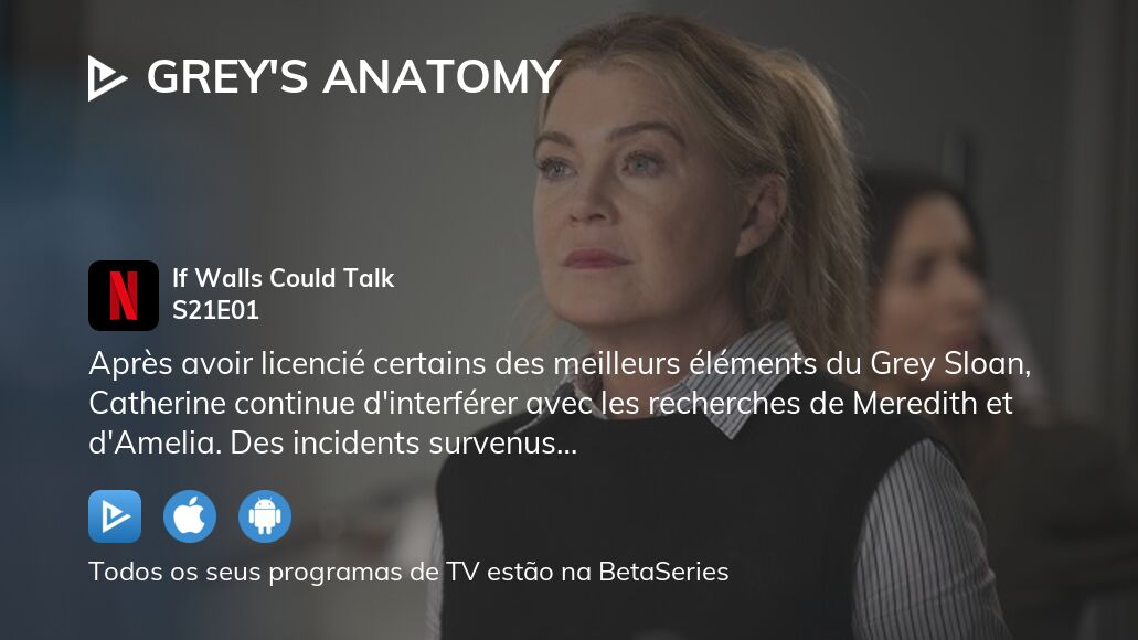 Ver Grey's Anatomy temporada 21 episódio 1 streaming