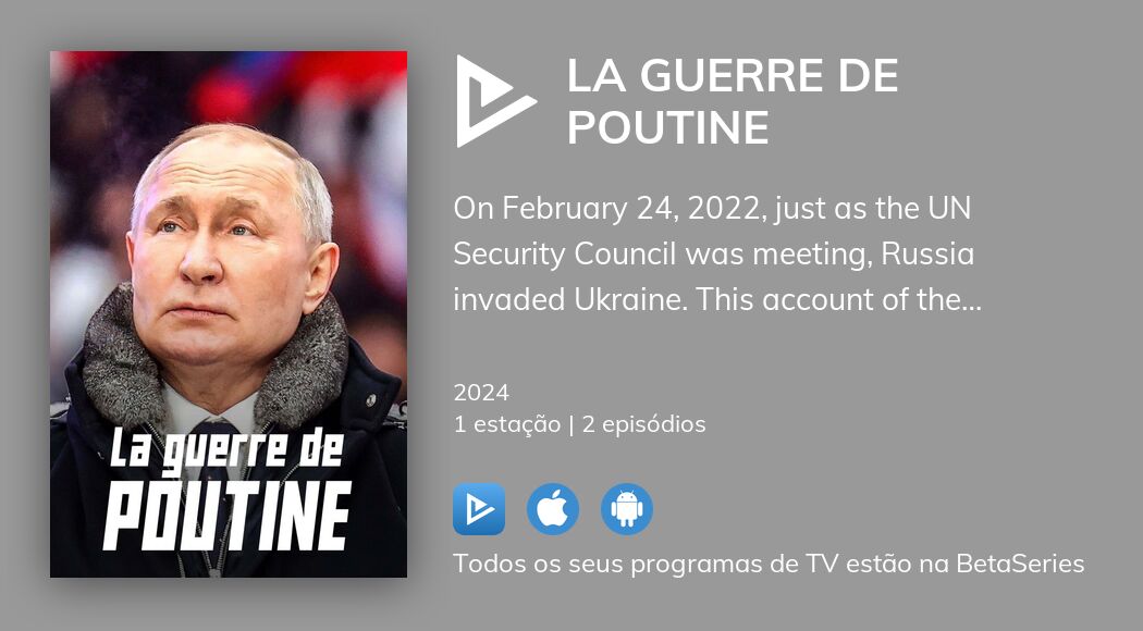 Ver episódios de The Putin war em streaming | BetaSeries.com