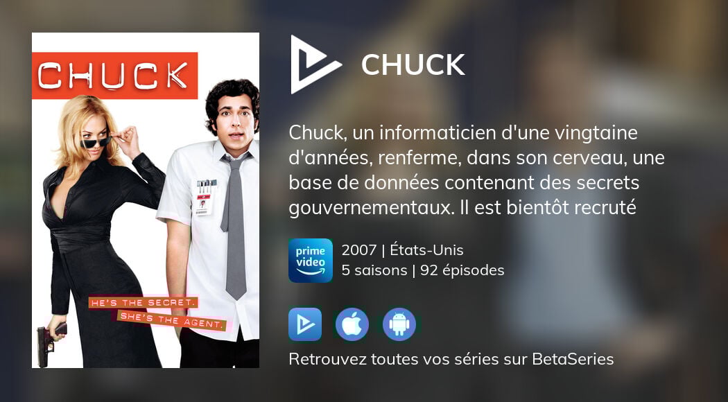 Où regarder les épisodes de Chuck en streaming complet ?
