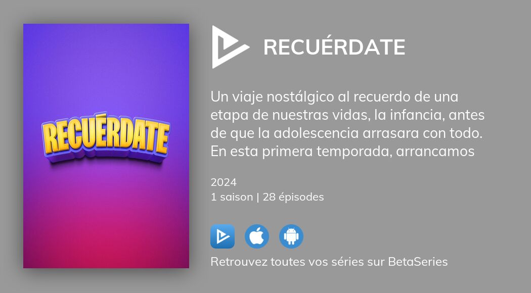 Regarder Recuérdate streaming